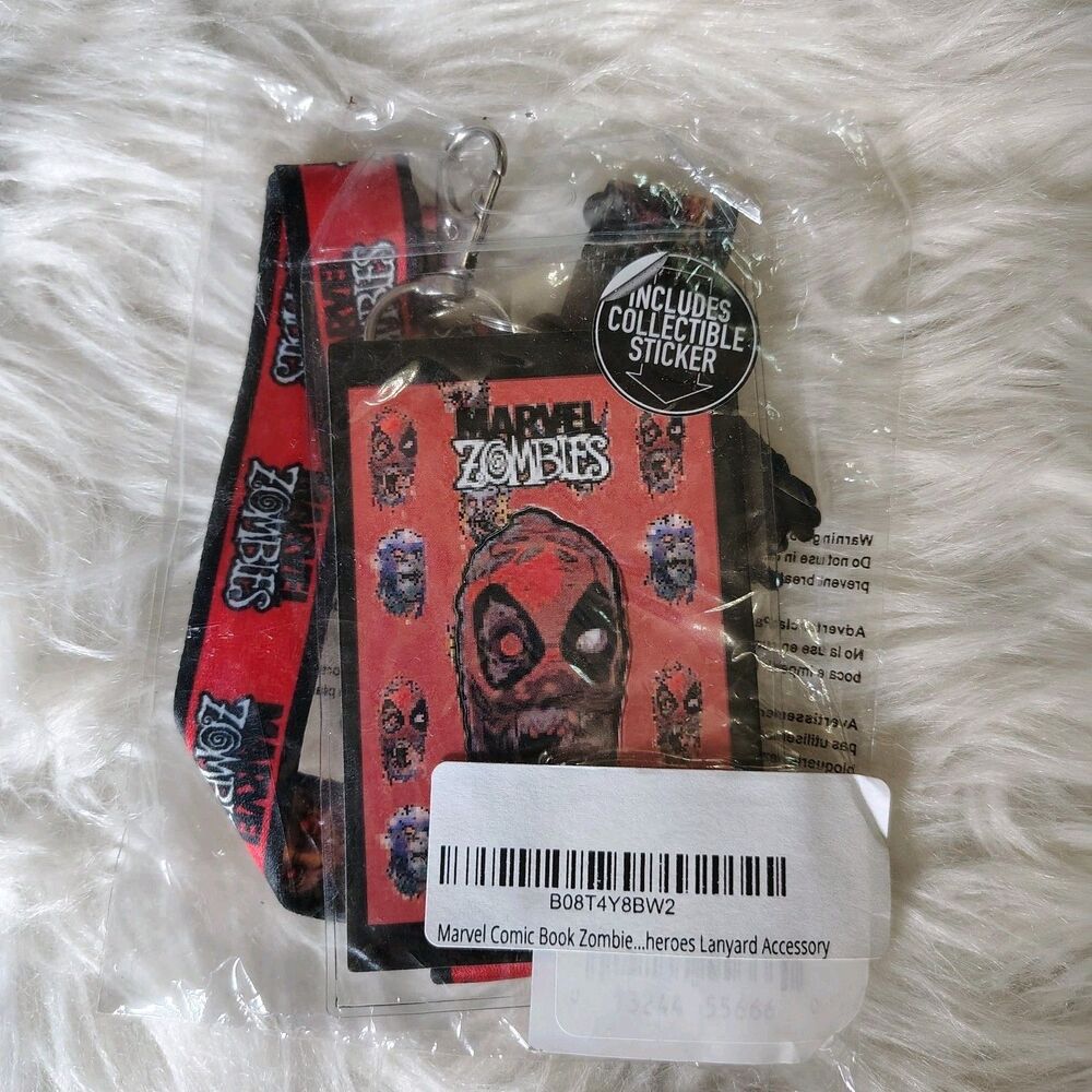 Marvel Comic Book Zombie Deadpool Heroes Lanyard New